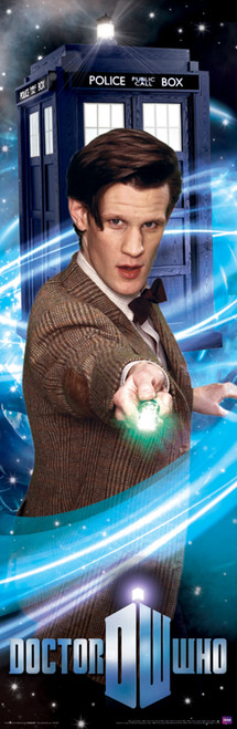 Doctor Who: The 11th Doctor (Matt Smith) with his Sonic Screwdriver Slim Style Poster - 11.75" X 36"