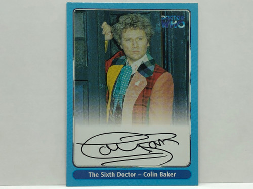 Doctor Who: SERIES 1 Autograph Trading Card: A3 - COLIN BAKER as the Sixth (6th) Doctor