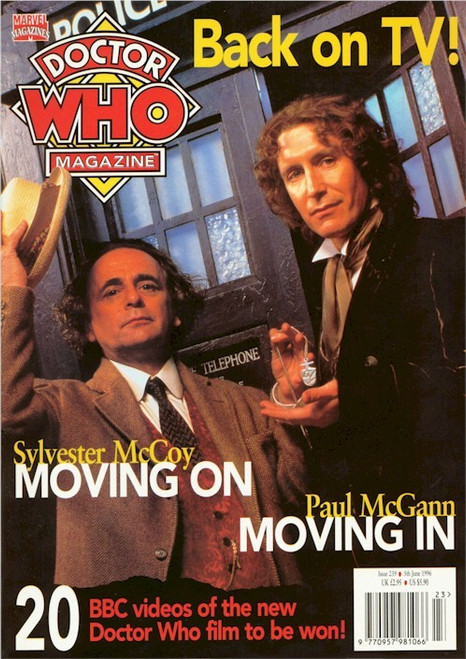 Doctor Who Magazine Issue #239 (Sylvester McCoy & Paul McGann) 1996 Movie