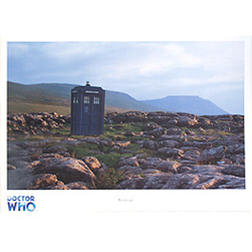 Doctor Who TARDIS Art Scene Print #6 of 12: UK Exclusive Print - ROCKSCAPE