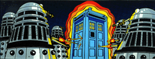 Doctor Who Vintage 1992 Bally Pinball Promotional Plastics: THE DALEKS