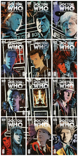 Doctor Who IDW Comic Book: PRISONERS OF TIME SET - Issues #1 through 12 (Cover A) - 50th Anniversary  Special