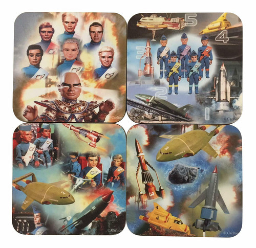 THUNDERBIRDS Classic TV UK Imported Coaster set  (4 different coasters)