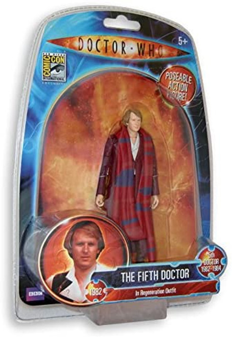 Doctor Who: FIFTH DOCTOR from "Logopolis" (Regeneration) -  2010 SDCC Exclusive Action Figure - Character Options