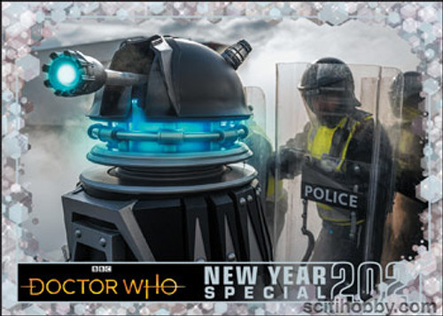 Doctor Who: Series 11 & 12 Trading Cards - NEW YEARS SPECIALS Card #1 of 6 "Revolution of The Daleks" Chase from Rittenhouse Archives 2022