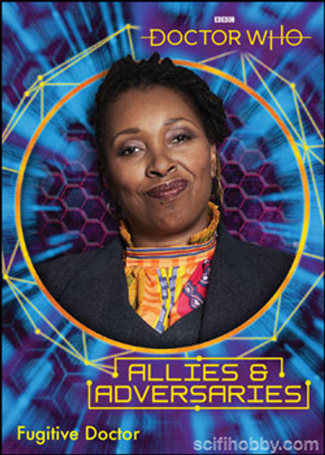 Doctor Who: Series 11 & 12 Trading Cards - ALLIES & ADVERSARIES Card #UA17 "Fugitive Doctor" Chase from Rittenhouse Archives 2022