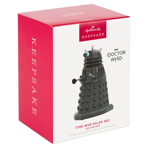 Doctor Who Hallmark Time War Dalek Sec Ornament With Sound