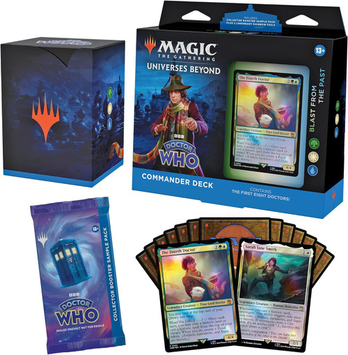 Magic The Gathering DOCTOR WHO Commander Deck - BLAST FROM THE PAST (100-Card Deck, and more) CCG (Collectible Card Game)