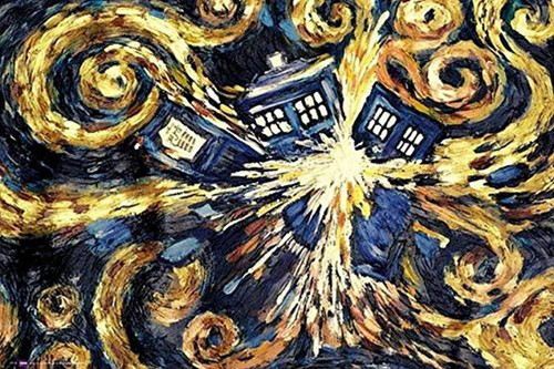 Doctor Who: 10 x 8 Inch Print - VAN GOGH Exploding TARDIS - from the episode "Vincent and the Doctor"