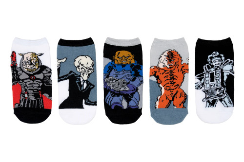 Doctor Who Low-Cut Print Socks Assortment #10 - Fits Ladies size 4-10 (5 Pair)
