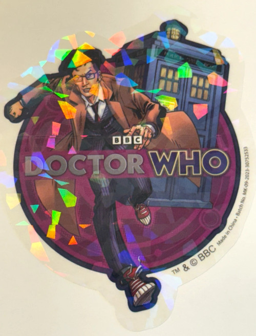 Doctor Who - Full-Color BBC Licensed Sticker Set of 3 (TARDIS plus 10th ...