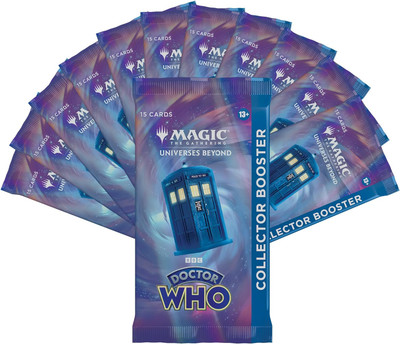Magic The Gathering DOCTOR WHO Collector Boosters SEALED BOX of 12 Packs -  MTG CCG (Collectible Card Game) 180 Total Cards