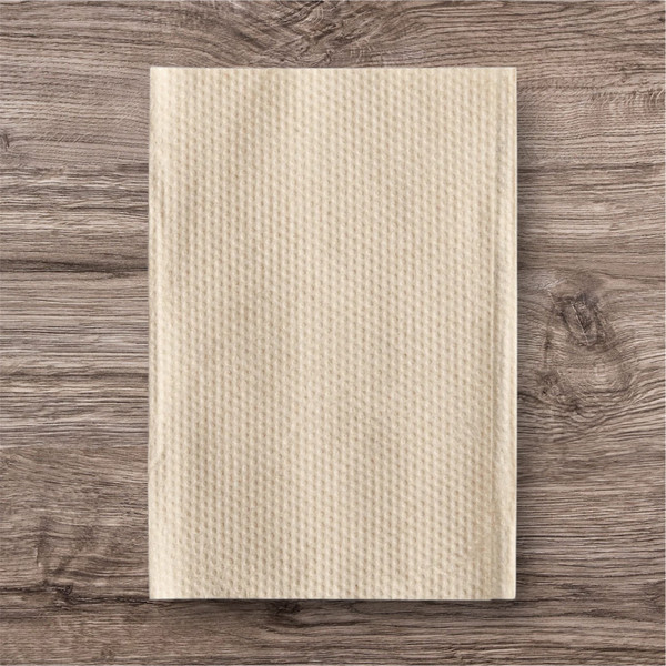 Kraft 1-Ply Wide Interfold 6 1/2" x 8" Dispenser Napkin 6000/Case VBIFNK
