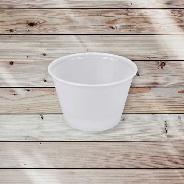 SOUFFLE CUP 1 oz. 250/Sleeve Translucent Polystyrene Souffle/Portion Cup DART P100N