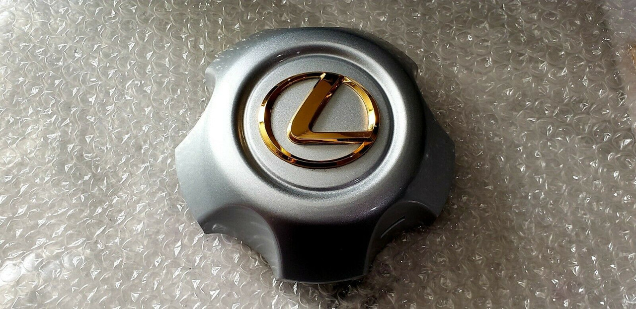 FITS New Lexus LX470 Gold Center Emblem Brushed Wheel Cap Cover 02 03 04 05 06