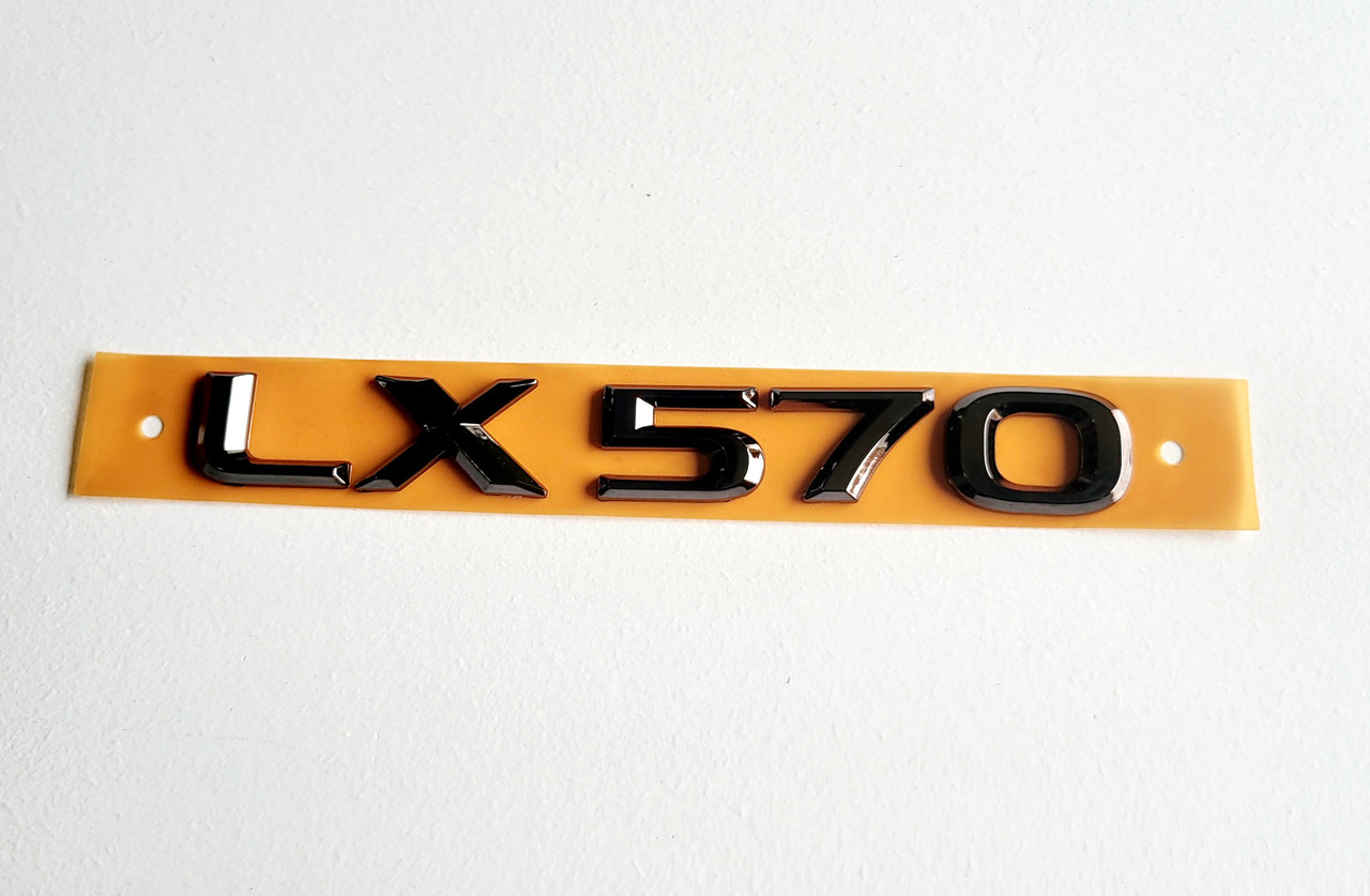 LX570 BLACK CHROME GOLD EMBLEM