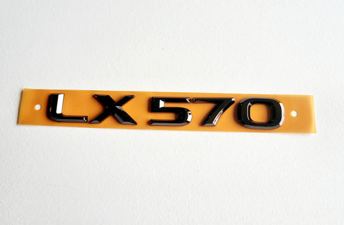 LX570 BLACK CHROME GOLD EMBLEM