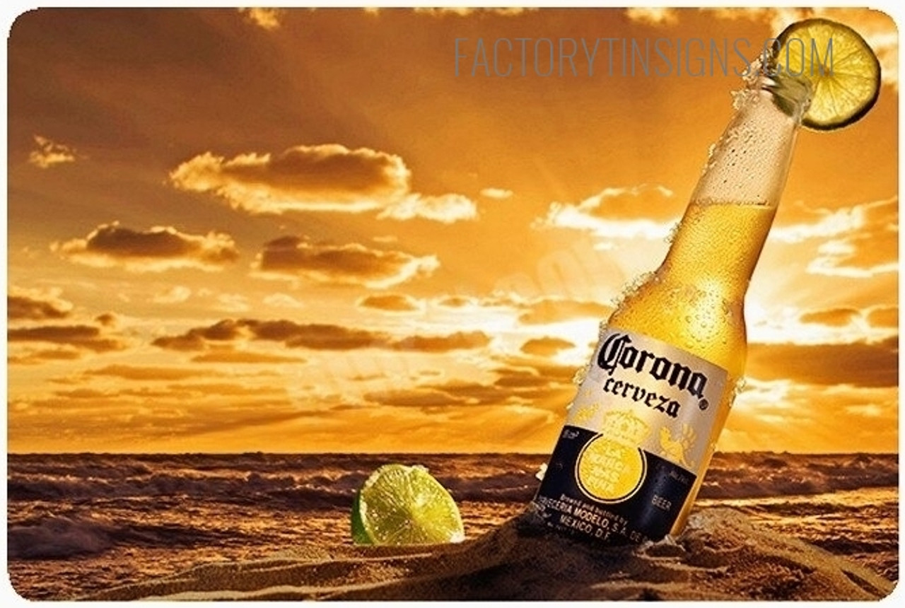 Corona Cerveza Metal Signs - factorytinsigns