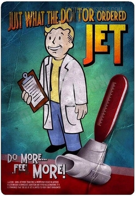 Just What The Doctor Ordered Jet Typography Figure Vintage Metal Signs Retro Metal Tin Signs for Wall Décor And Wall Hanging