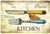 Knife And Fork Vintage Typography Metal Tin Sign Poster for Restaurant Home Kitchen Décor