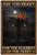 Are you Ready for The Scariest of The Year Vintage Typography Spooky Pumpkin Metal Wall Art Poster for Home Decoration