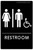 Restroom Typography Handicapped Person Man And Lady Figure Metal Signs Modern Tin Art For Interior or Outdoor Decoration