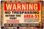 Warning Typography Vintage Metal Signs Tin Sign for Wall Décor And Wall Hanging