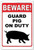 Guard Pig On Duty Typography Animal Vintage Metal Signs Tin Sign for Wall Décor And Wall Hanging