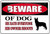 Beware Typography Animal Vintage Metal Signs Tin Sign for Wall Décor And Wall Hanging