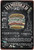 Hamburger Typography Food Vintage Metal Signs Retro Metal Tin Signs for Wall Hanging And Restaurant Wall Art Décor