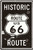 Historic Route US 66 Route Typography Vintage Metal Signs Retro Metal Tin Signs for Wall Décor And Wall Hanging