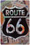 Route 66 Typography Vintage Metal Signs Retro Metal Tin Signs for Wall Décor And Wall Hanging