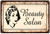 Beauty Salon Typography Figure Vintage Metal Signs Retro Metal Tin Signs for Wall Décor And Room Décor