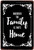 Wherever The Family Is. That’s Home Typography Vintage Metal Signs Retro Metal Tin Signs for Wall Décor And Wall Hanging