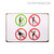 Toilet Rules Figure Modern Metal Tin Signs Wholesale Tin Metal Sign for Room Decoration & Office Décor