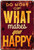 Do More Of What Makes You Happy Typography Vintage Metal Signs Retro Metal Tin Signs for Wall Hanging And Home Décor