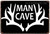 Man Cave Typography Vintage Metal Signs Retro Metal Tin Signs for Home Décor And Wall Hanging