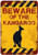 Beware Of The Kangaroo Typography Zoo Animal Vintage Metal Signs Retro Metal Tin Signs For Wall Décor And Home Decor