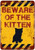 Beware Of The Kitten Typography Animal Vintage Metal Signs Retro Metal Tin Signs for Wall Décor And Home Decor