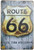 Route 66 Feel The Freedom Typography Vintage Metal Signs Retro Metal Tin Signs for Home Décor And Wall Hanging