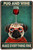 Pug And Wine Cute Animal Typography Vintage Metal Bar Signs Cheap Tin Art For Home Decor Ideas And Hotel Wall Art Decor