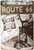 Route 66 Hi Way Café Typography Vintage Metal Signs Retro Metal Tin Signs for Wall Decoration And Wall Hanging