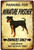 Parking For Miniature Pinscher Owners Only Violators Get No Play Time Typography Animal Vintage Metal Signs for Bedroom Wall Decor