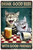 Drink Good Beer Typography Animal Vintage Tin Sign Retro Metal Tin Signs for Restaurant Wall Art Décor & Hotel Decoration Design