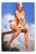 A Young Woman With Short Up Out Of The Blue 1954 Mid Century American Pin Up Painting Figure Art Vintage Metal Signs Tin Signs For Sale For Home Interior
