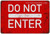 Do Not Enter Typography Vintage Metal Tin Signs Tin Metal Sign for Home Décor & Wall Décor