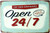 For Your Convinience Open 24/7 Typography Vintage Metal Tin Sign Wall Poster for Pub Bar Wall Décor