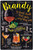 Brandy Cocktail Typography Vintage Classic Brandy Cocktail Tin Sign for Bar Home Decoration