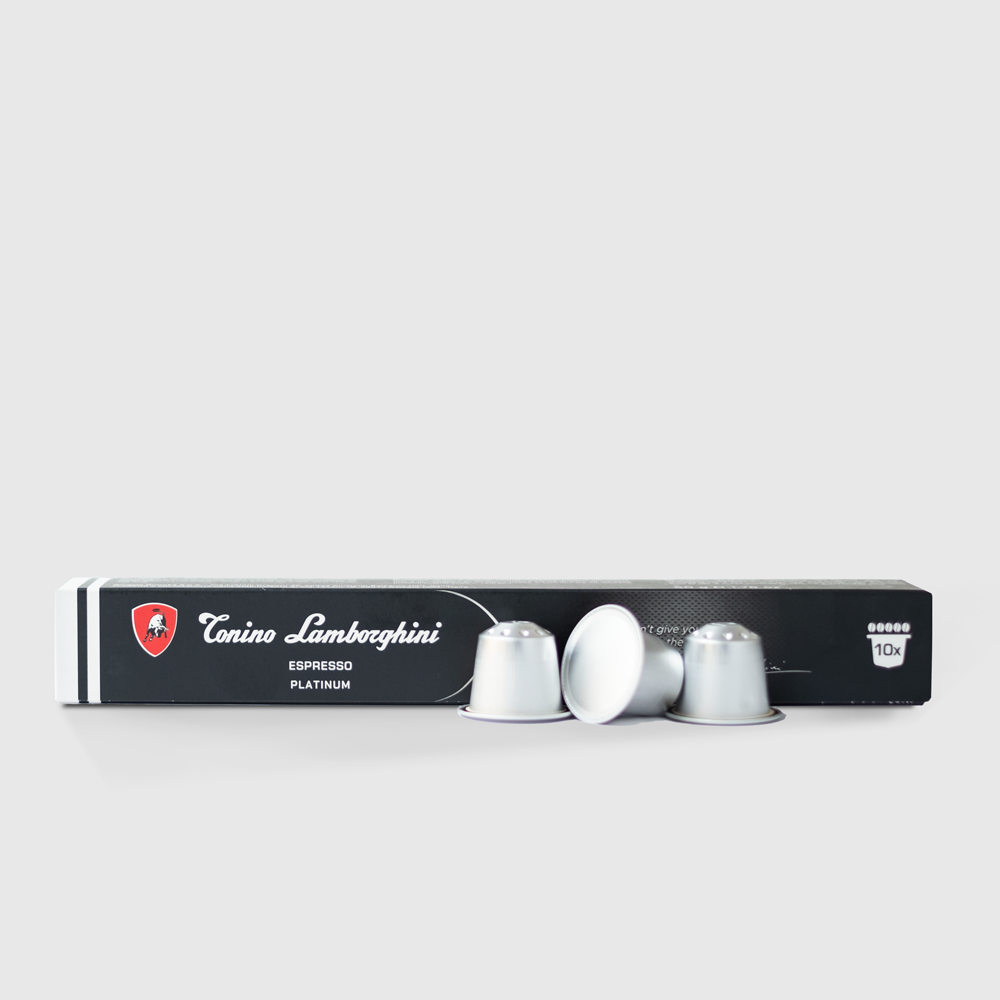Tonino Lamborghini Platinum Nespresso Compatible Capsules | Doppio