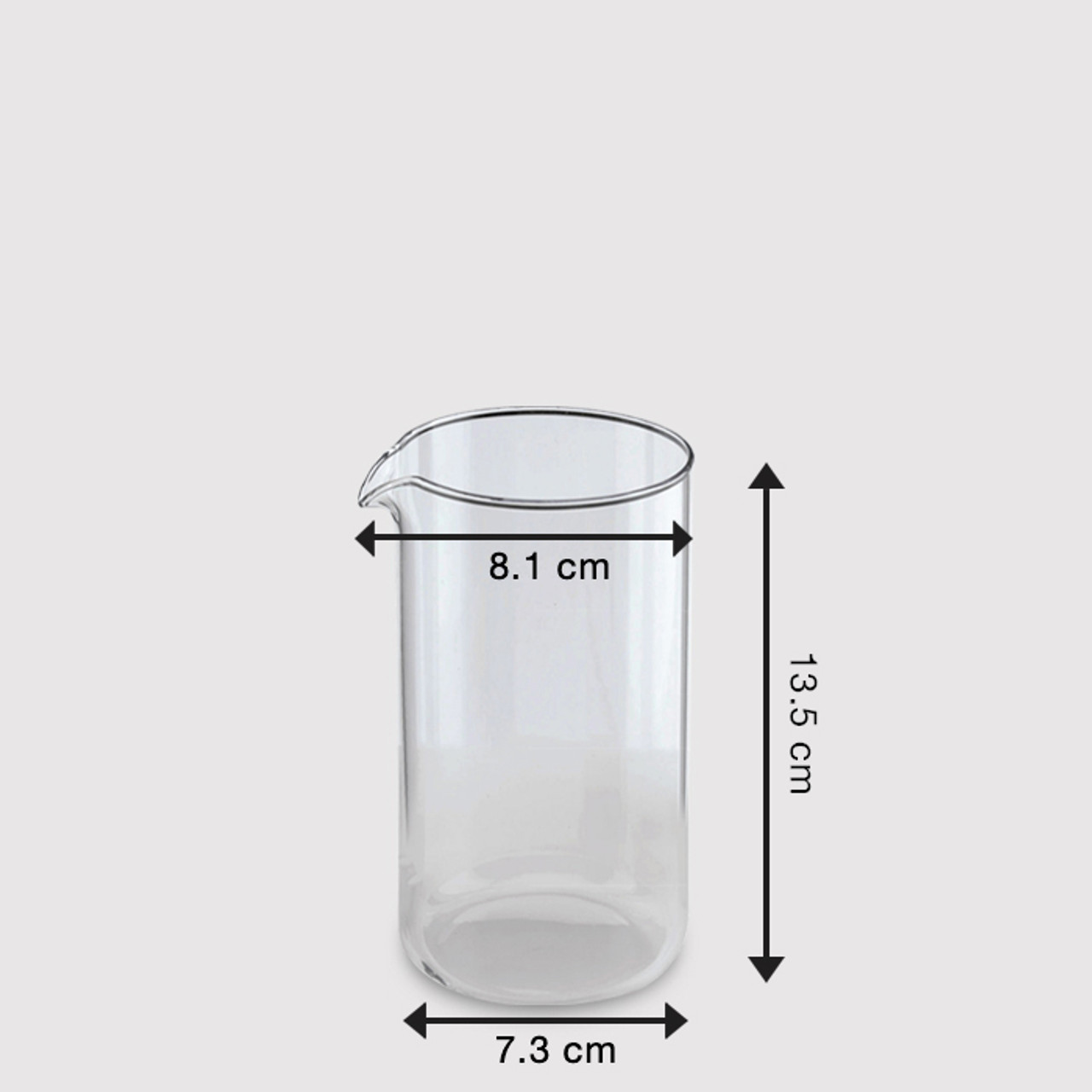 Cafetiere replacement glass 3 cup top